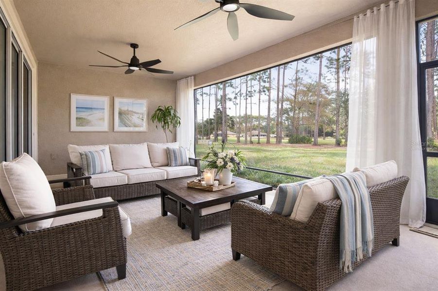 Furnished interior view inside a new home in , Palm Coast (Image 10).