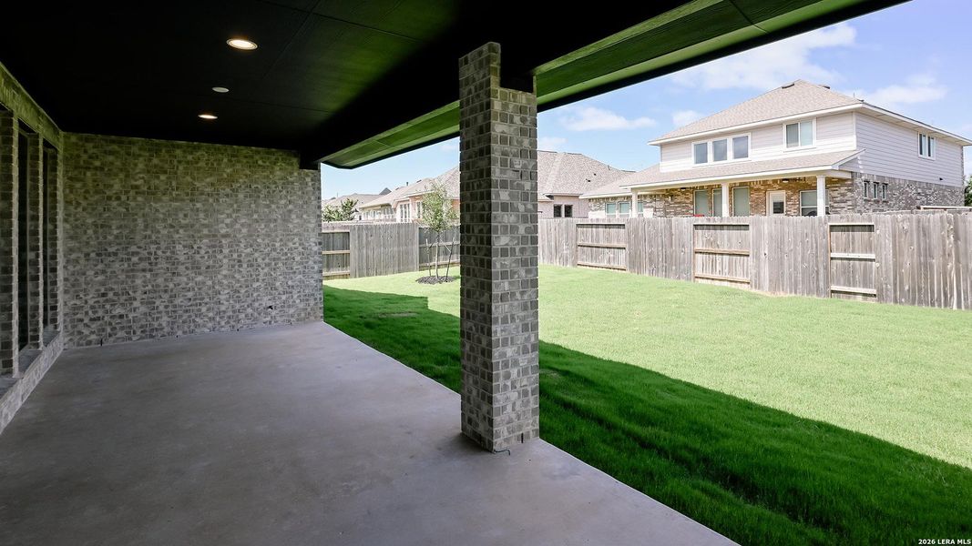 Exterior details and patio area of a home in Veramendi, New Braunfels (Image 24).