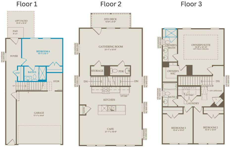 Floor Plan Level 1, 2 and 3 Floor Plan Level 1, 2 and 3