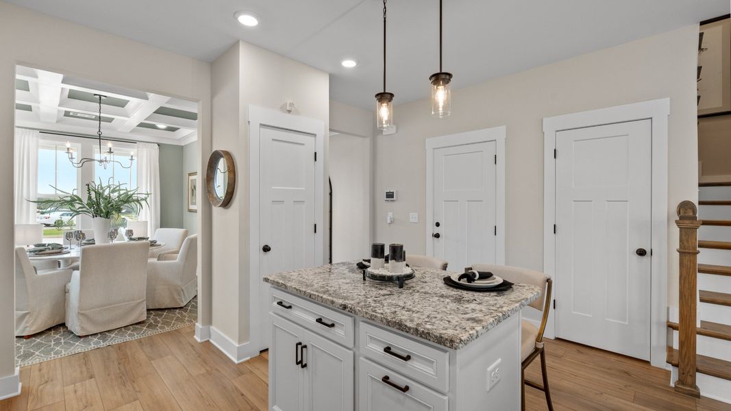 Representative furnished interior of a home built from the Finley by DRB Homes in Foxbank, Gray Court (Image 11).