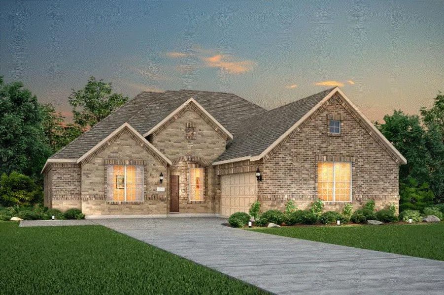 Pulte Homes, Cameron elevation LS203, rendering