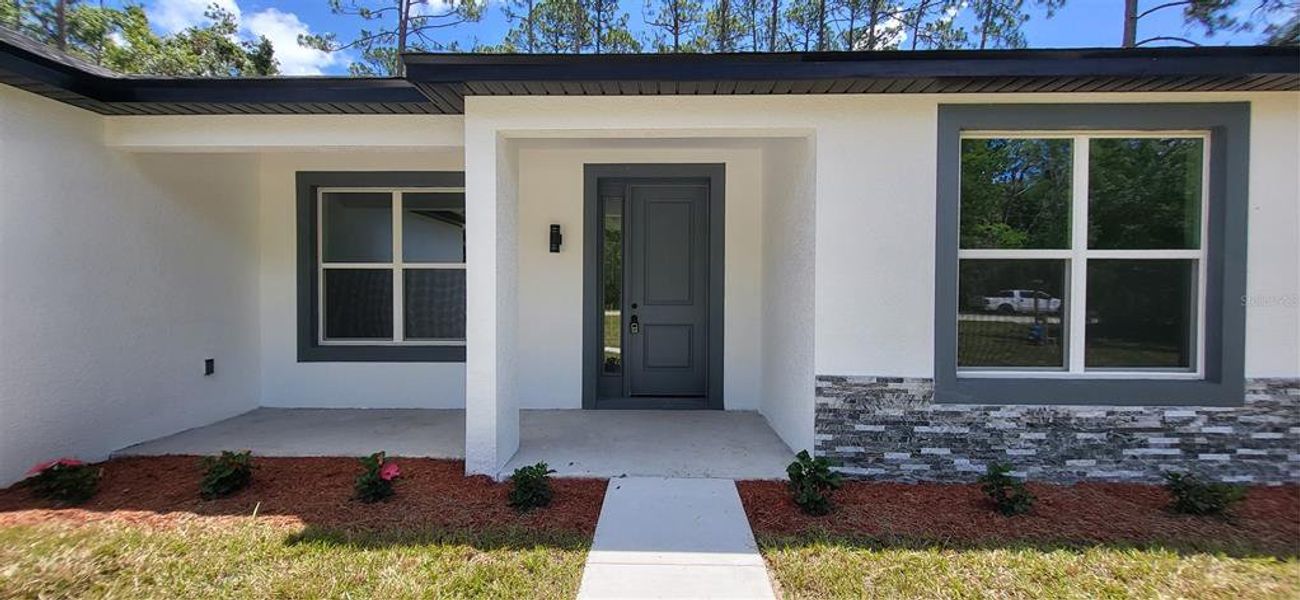 Exterior details and patio area of a home in , Bunnell (Image 3). Exterior details and patio area of a home in , Bunnell (Image 3).