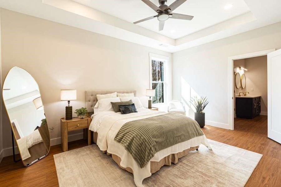 Furnished interior view inside a new home in , Dallas (Image 16).