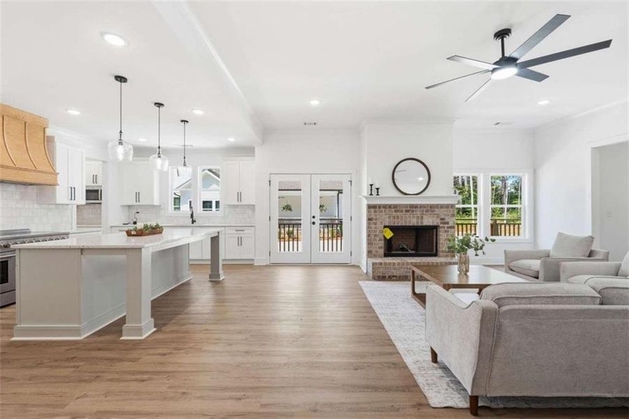 Furnished interior view inside a new home in , Covington (Image 9). Furnished interior view inside a new home in , Covington (Image 9).