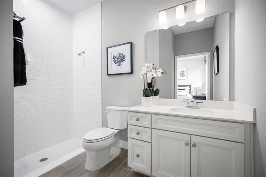 Furnished interior in a model home at The Palms at Venetian Bay in New Smyrna Beach (Image 13).