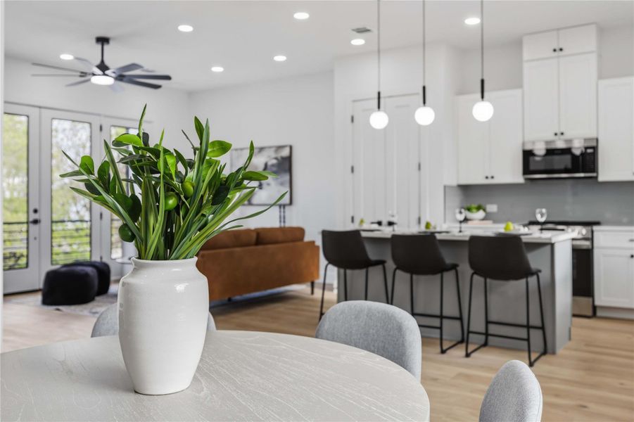 Furnished interior view inside a new home in , Houston (Image 10).