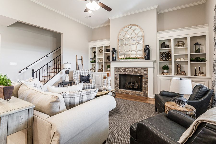 Representative furnished interior of a home built from the Bentley by Grant & Co in Manor at Hall Creek, Arlington (Image 29).