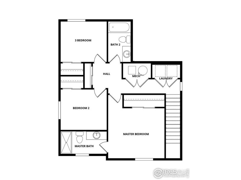2D floor plan layout of this home in , Berthoud, CO (Image 3).