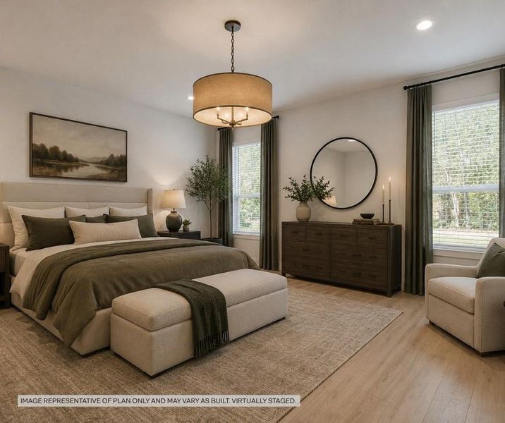 Furnished interior view inside a new home in Butlers Bend Estates, Pinehurst (Image 12).