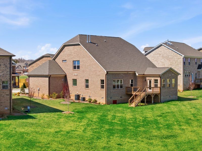 Representative exterior details of a home built from the Hampton by Keystone Homes NC in Preserve at Carriage Cove, Oak Ridge (Image 51).