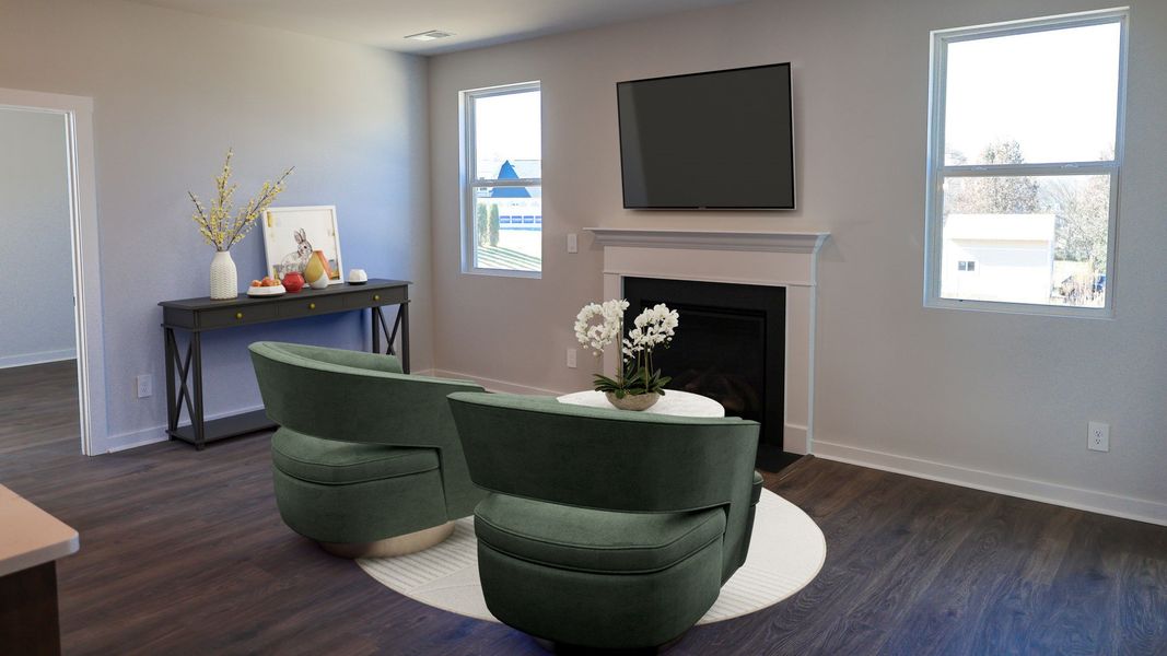 Representative furnished interior of a home built from the TISDALE by D.R. Horton in Harvest Point, Spring Hill (Image 15).