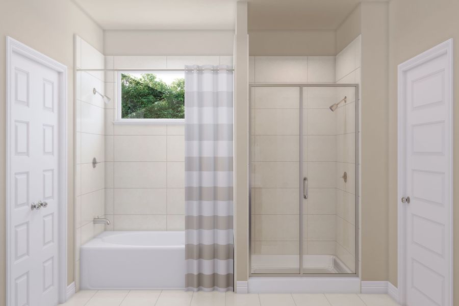 Representative furnished interior of a home built from the Garner by Tri Pointe Homes in Mason Woods, Cypress (Image 11).