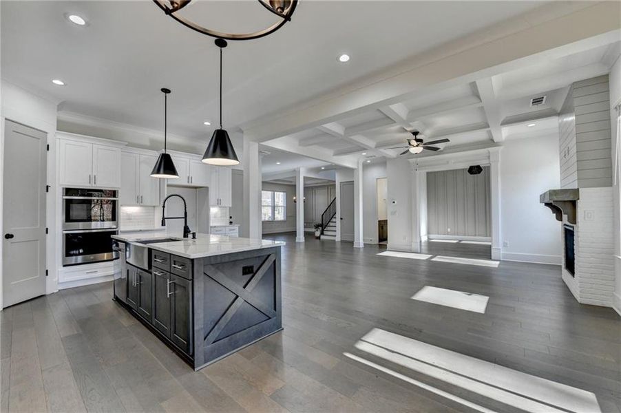 Furnished interior view inside a new home in , Buford (Image 19).