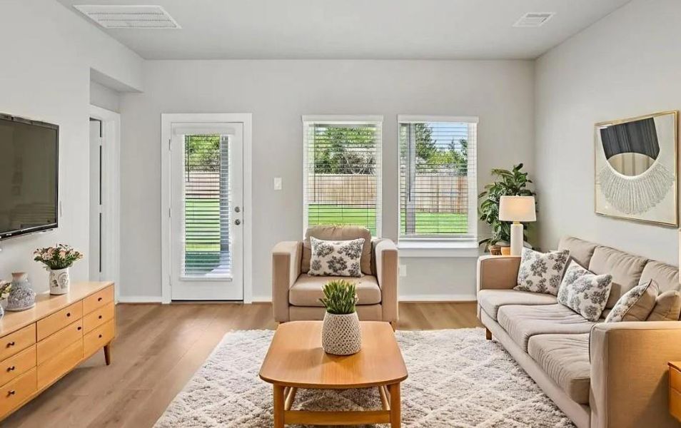 Photo is not of the actual home, but is an inspirational photo of builder’s model home and may depict options, furnishings, and/or decorator features that are not included