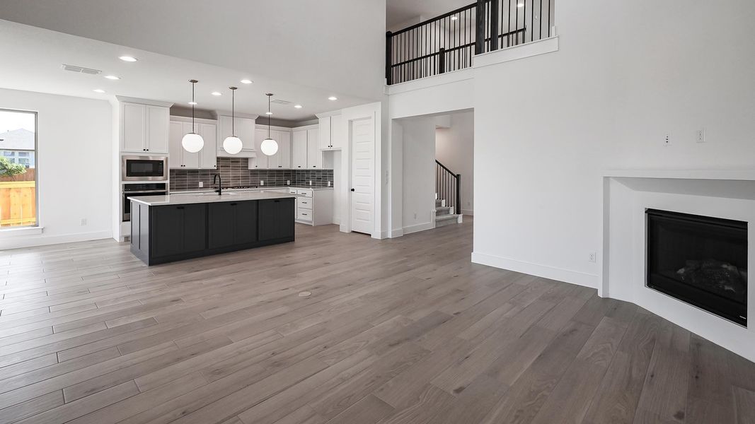 Furnished interior view inside a new home in Crosswinds, Kyle (Image 11).