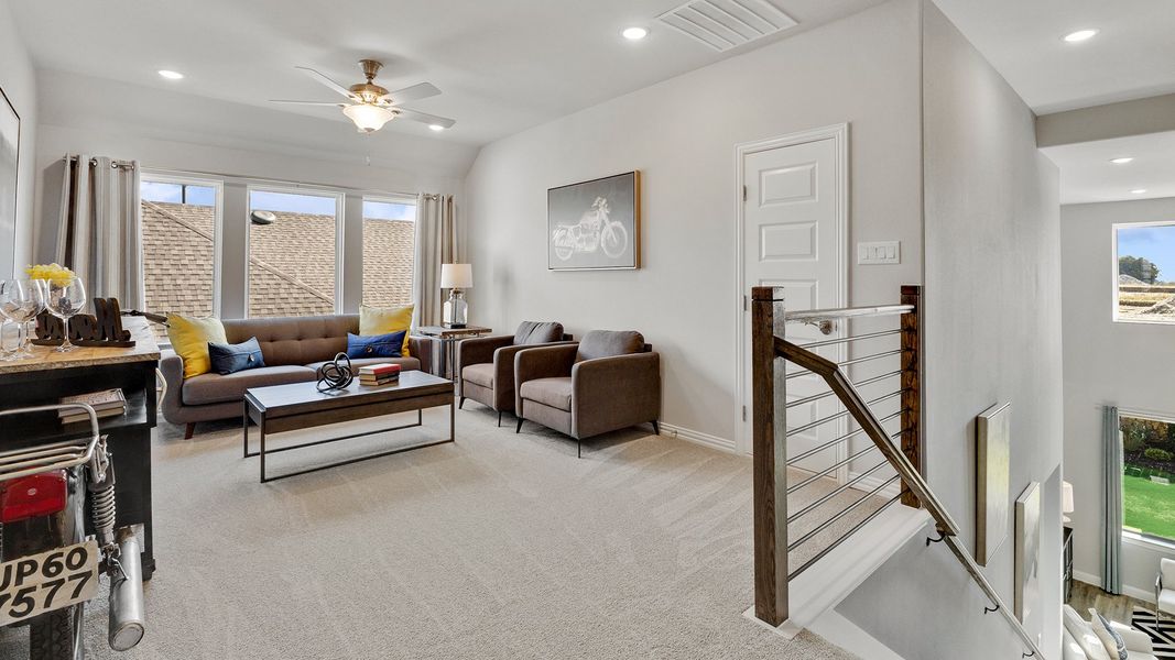 Representative furnished interior of a home built from the Magnolia by Brightland Homes in The Oaks, Red Oak (Image 14).