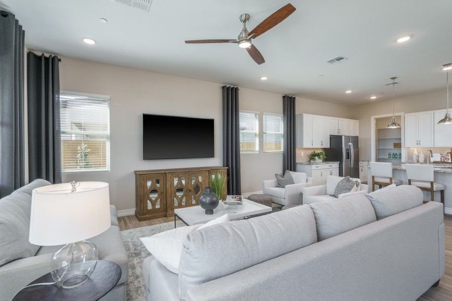 Furnished interior view inside a new home in The Ridge at Sienna Hills, Buckeye (Image 10).