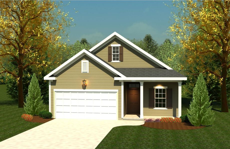 1575 Plan by Ivey Homes - Elevation A