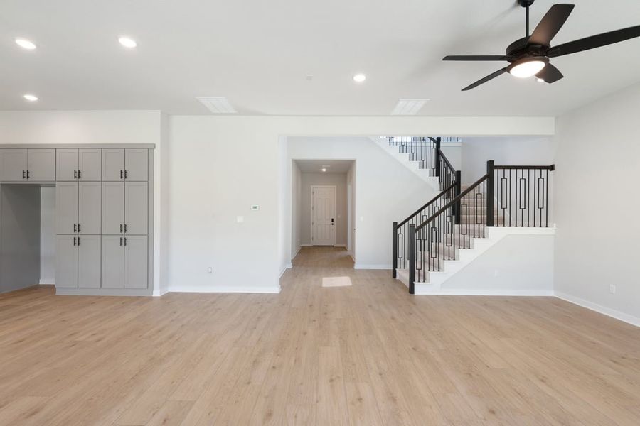 Spacious, unfurnished interior of a new home in Capitol Collection at Lariat, Liberty Hill (Image 19). Spacious, unfurnished interior of a new home in Capitol Collection at Lariat, Liberty Hill (Image 19).