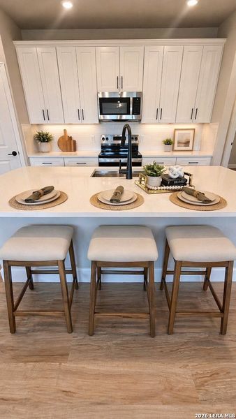Furnished interior view inside a new home in , Spring Branch (Image 10).