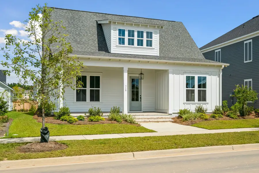 Front exterior of a new home in Nexton, Summerville, SC, highlighting curb appeal (Image 5).