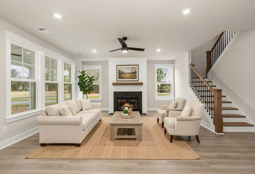 Furnished interior view inside a new home in , Mount Pleasant (Image 17).