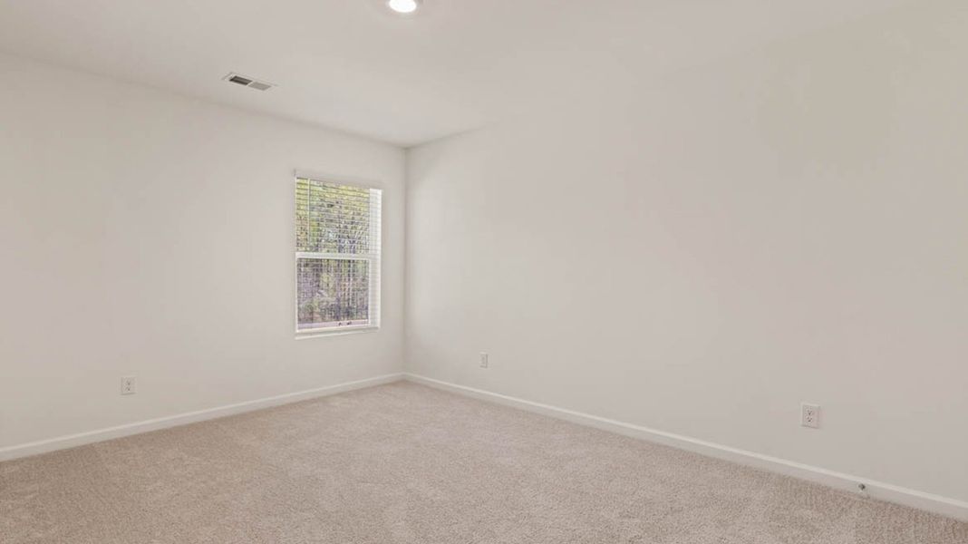 Representative unfurnished interior of a home built from the Hillcrest by D.R. Horton in Shoal Creek, Hampton (Image 18). Representative unfurnished interior of a home built from the Hillcrest by D.R. Horton in Shoal Creek, Hampton (Image 18).