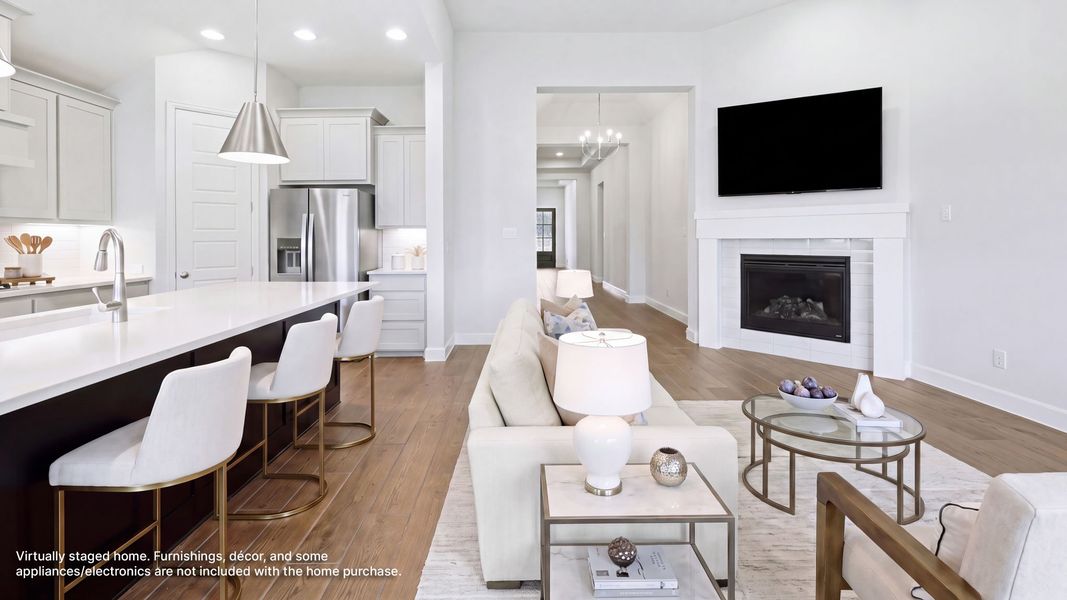 Furnished interior view inside a new home in Mustang Lakes, Celina (Image 7).