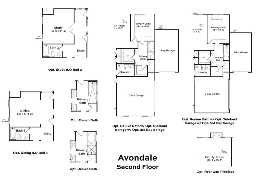 2D floor plan layout for the Avondale by DRB Homes in Bellerose, Gibsonville, NC (Image 26). 2D floor plan layout for the Avondale by DRB Homes in Bellerose, Gibsonville, NC (Image 26).