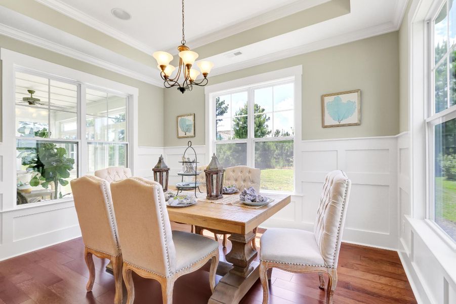 Representative furnished interior of a home built from the Claremont by Bill Clark Homes in The Sanctuary at Sunset Beach, Sunset Beach (Image 48). Representative furnished interior of a home built from the Claremont by Bill Clark Homes in The Sanctuary at Sunset Beach, Sunset Beach (Image 48).
