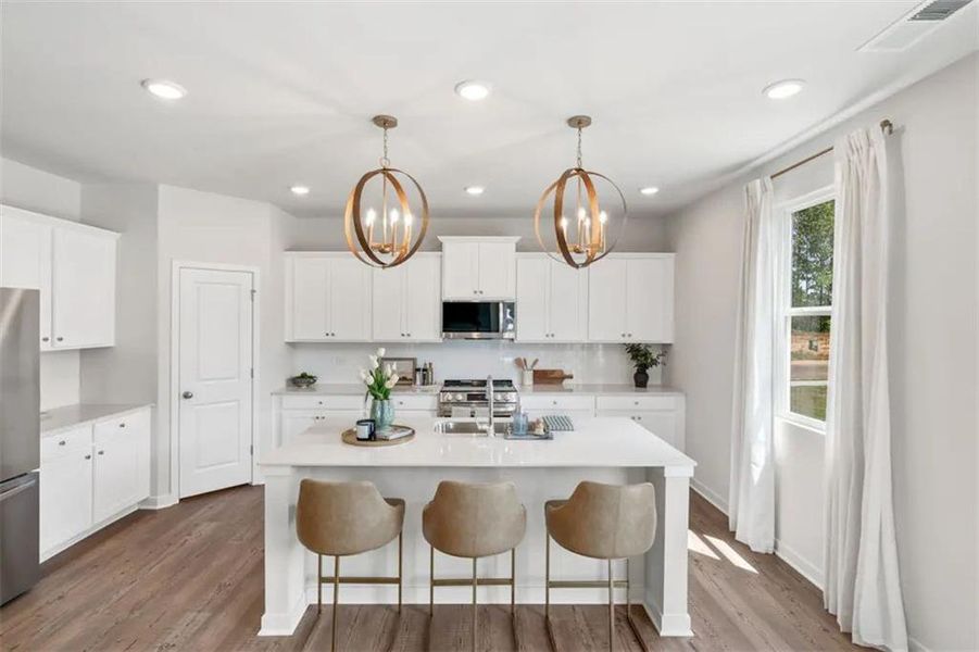 Furnished interior view inside a new home in Belleview Manor, Fairburn (Image 14). Furnished interior view inside a new home in Belleview Manor, Fairburn (Image 14).