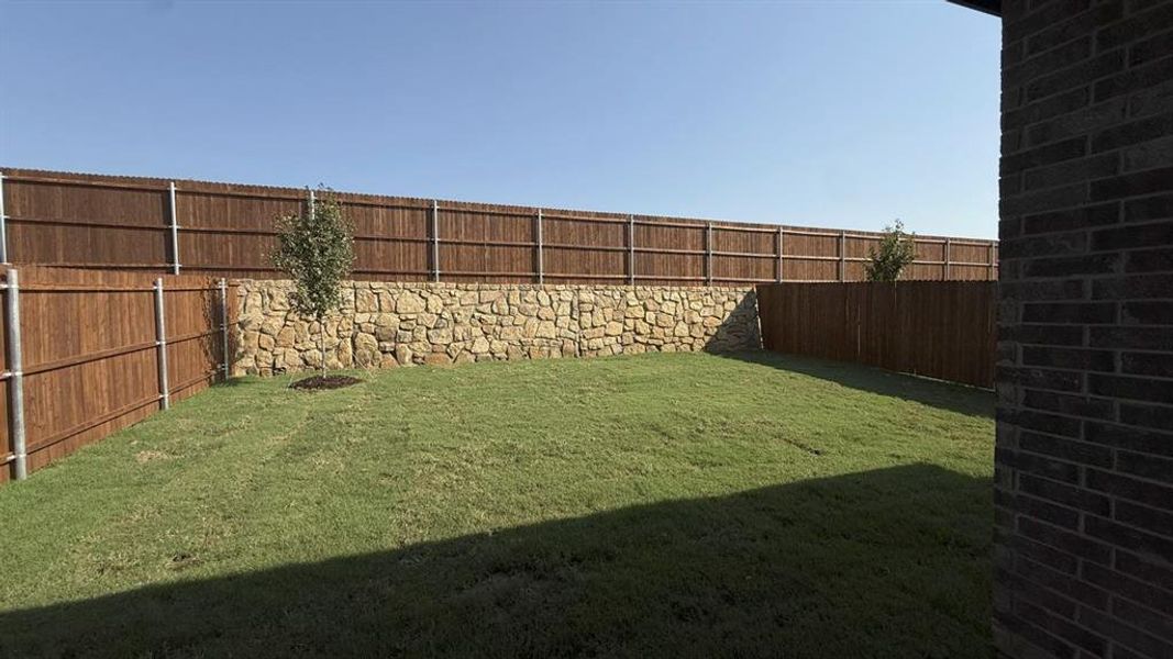 View of fenced backyard View of fenced backyard