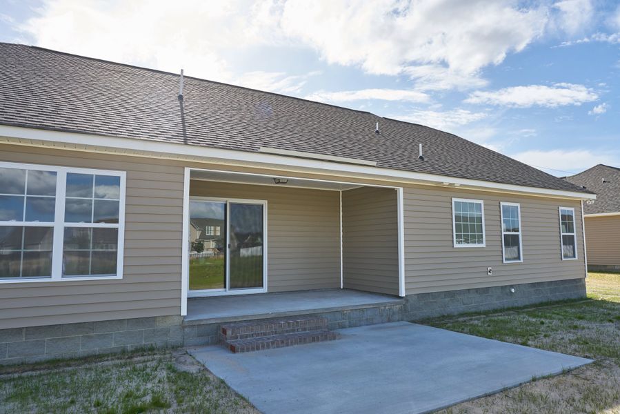 Representative exterior photo of a completed home built from the Ivy by Bill Clark Homes in Davenport Farms, Winterville, NC (Image 28). Representative exterior photo of a completed home built from the Ivy by Bill Clark Homes in Davenport Farms, Winterville, NC (Image 28).