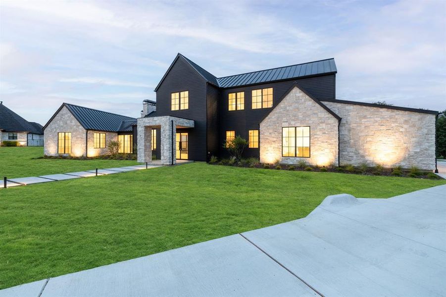 Front exterior of a new home in , Weston, TX, highlighting curb appeal (Image 27).