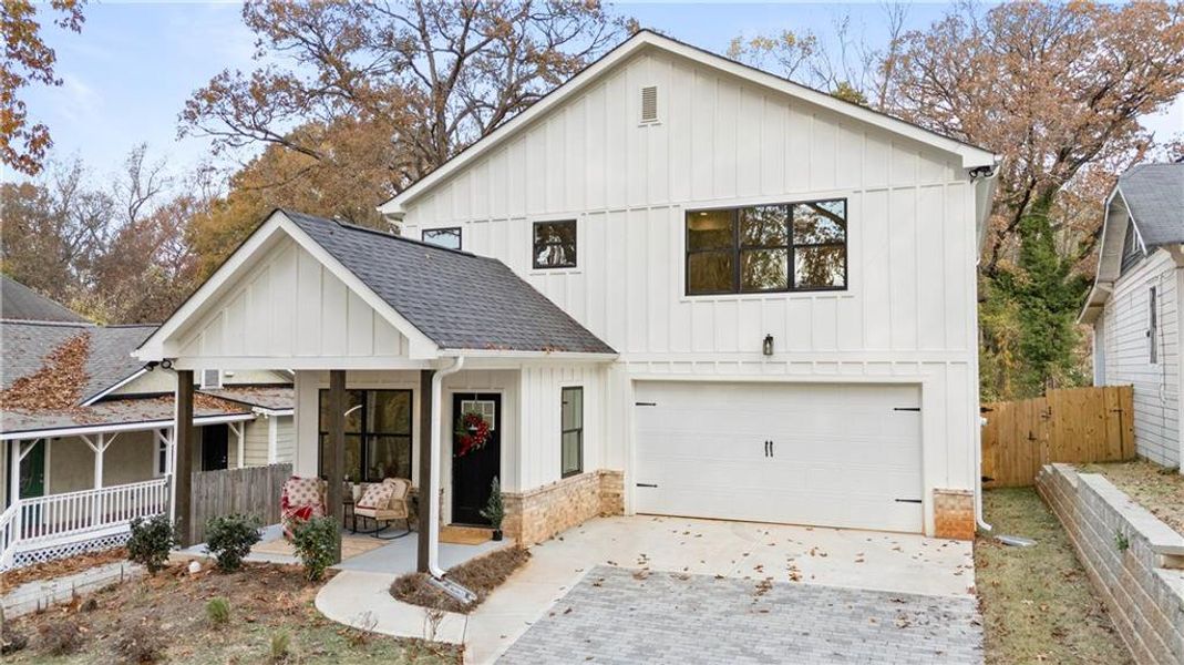 Front exterior of a new home in , Atlanta, GA, highlighting curb appeal (Image 29).