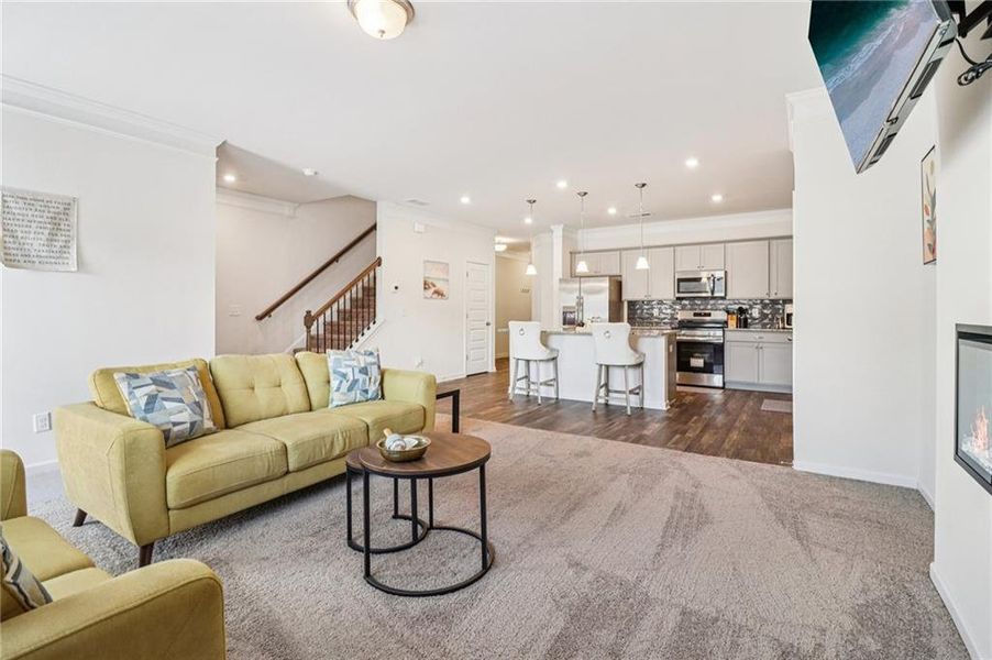 Furnished interior view inside a new home in , Powder Springs (Image 17).