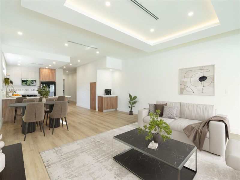 Furnished interior view inside a new home in , Fort Lauderdale (Image 7).