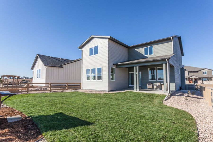 Representative exterior details of a home built from the Rowling by Hartford Homes in Trailside, Timnath (Image 32).