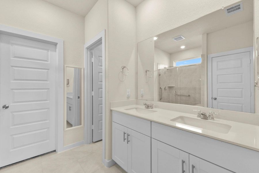 Furnished interior view inside a new home in Harper's Preserve - Traditional Series, Conroe (Image 31).