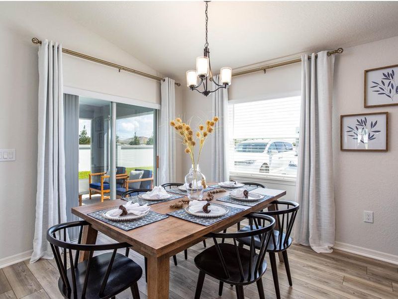 Enjoy meals in your sunny dining cafe - Parker ll home plan by Highland Homes