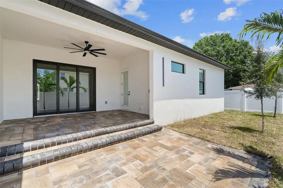 Exterior details and patio area of a home in , Tampa (Image 28). Exterior details and patio area of a home in , Tampa (Image 28).