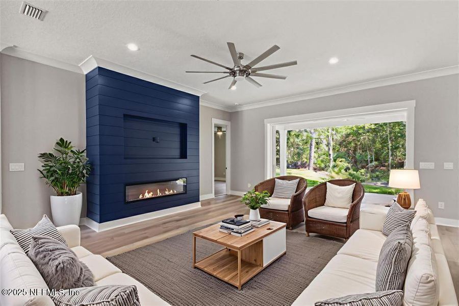 Furnished interior view inside a new home in , Yulee (Image 11).