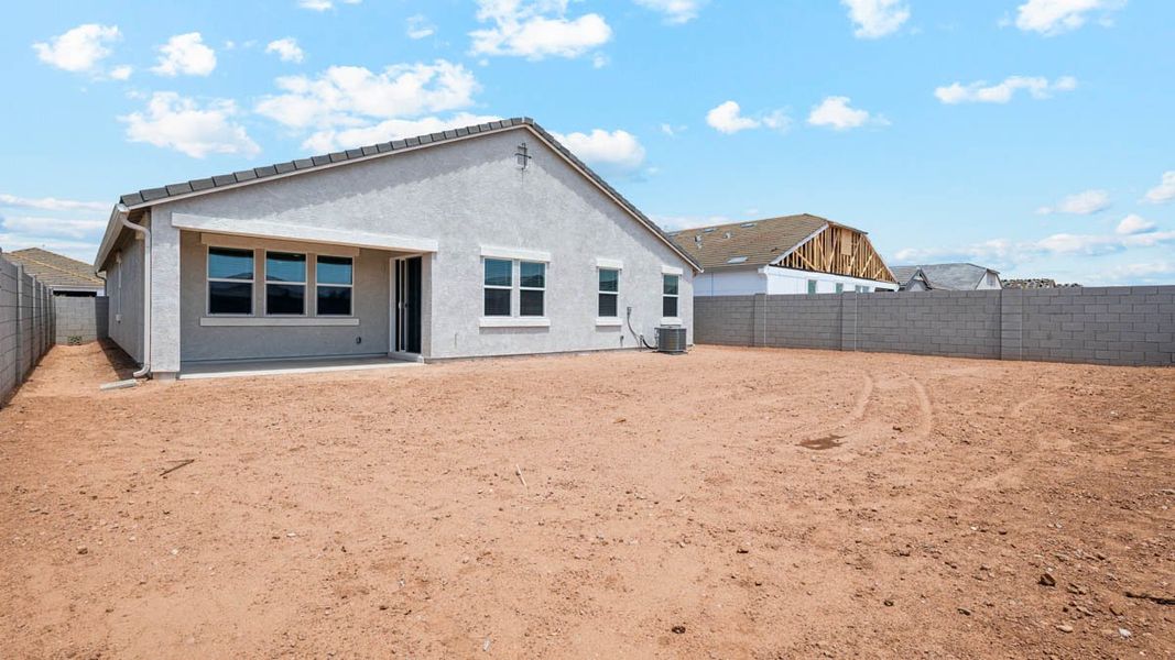 Representative exterior photo of a completed home built from the Courtland by D.R. Horton in Carlton Commons, Casa Grande, AZ (Image 16).
