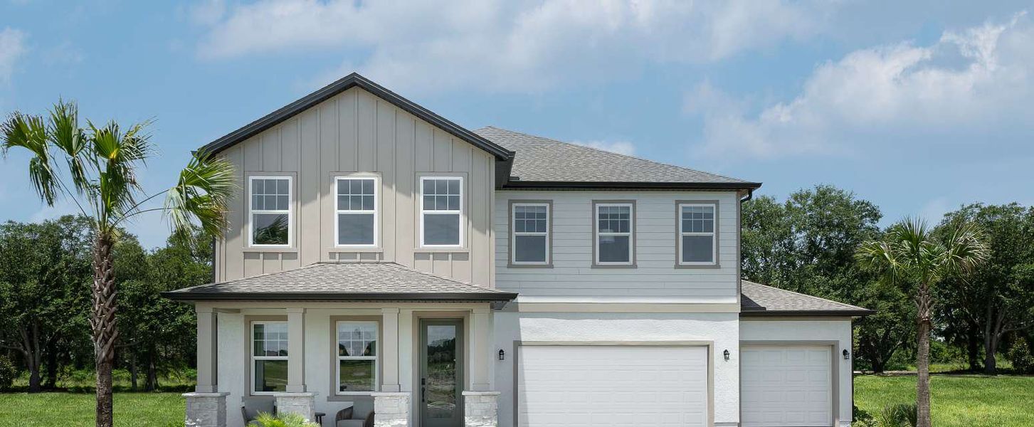 Representative exterior photo of a completed home built from the Griffin by Ashton Woods in Tyson Reserve, St. Cloud, FL (Image 15). Representative exterior photo of a completed home built from the Griffin by Ashton Woods in Tyson Reserve, St. Cloud, FL (Image 15).