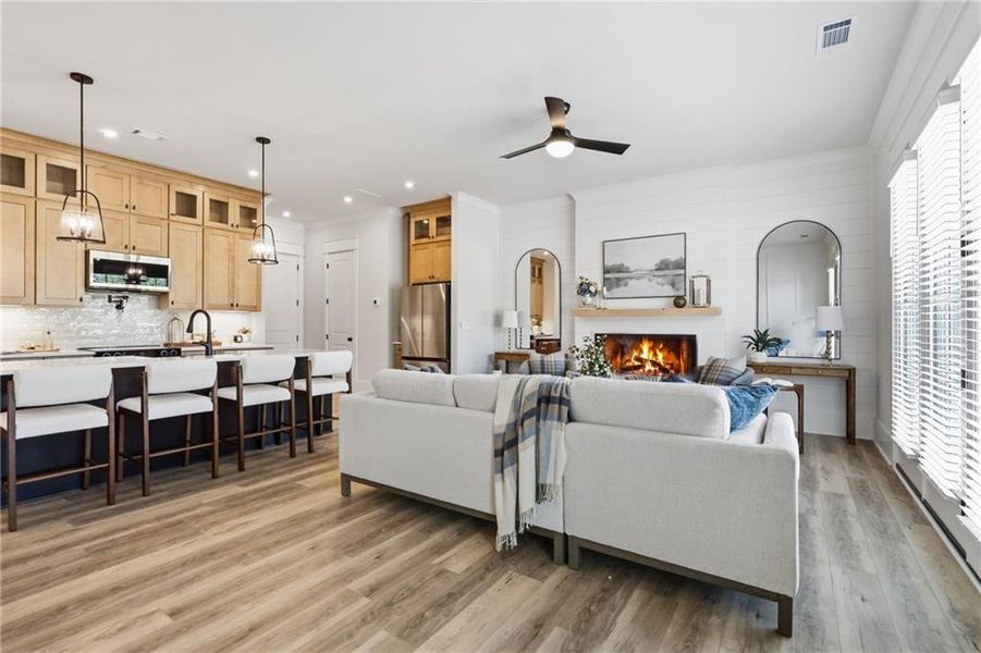 Furnished interior view inside a new home in , Braselton (Image 10).