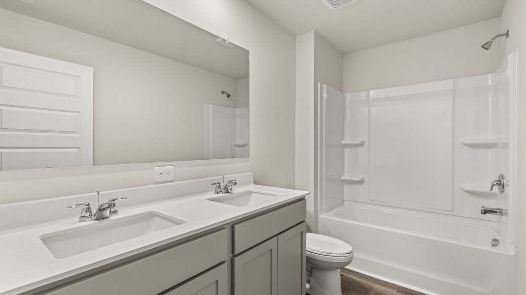 Furnished interior view inside a new home in The Reserve at Calcutta, Stockbridge (Image 11).