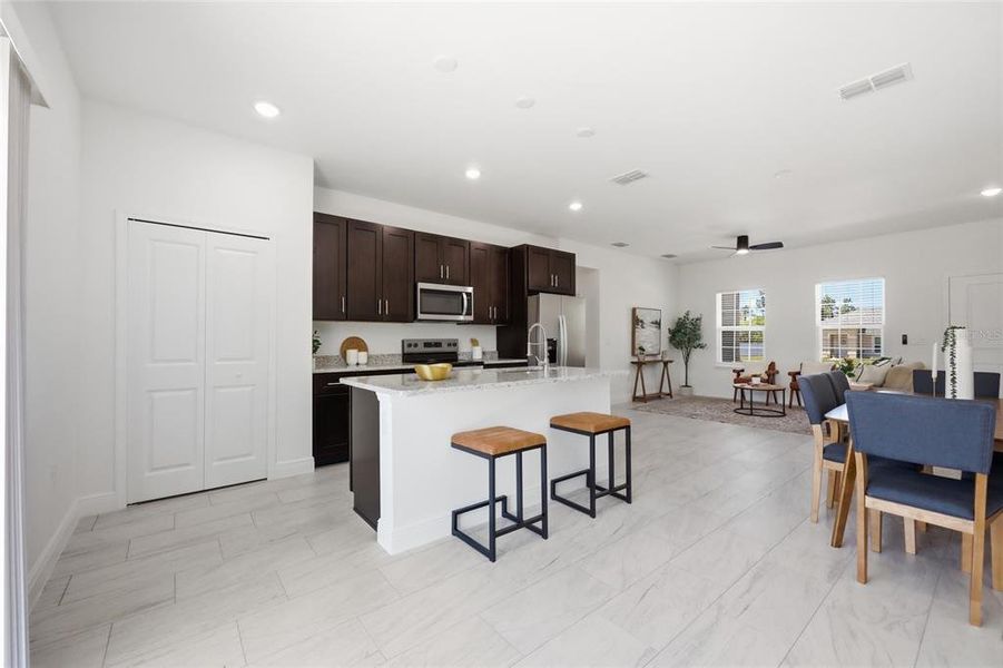Furnished interior view inside a new home in , Ocala (Image 12).