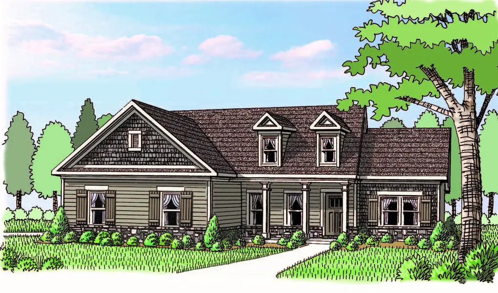 Representative exterior photo of a completed home built from the (GA)The Ava | Side Entry by Reliant Homes in Alcovy Station, Covington, GA (Image 4).