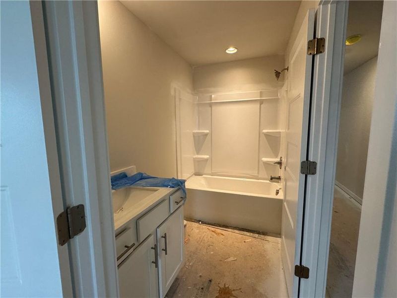 In-progress construction of a new home in Rosewood Lake Preserve, Hoschton, GA (Image 21).