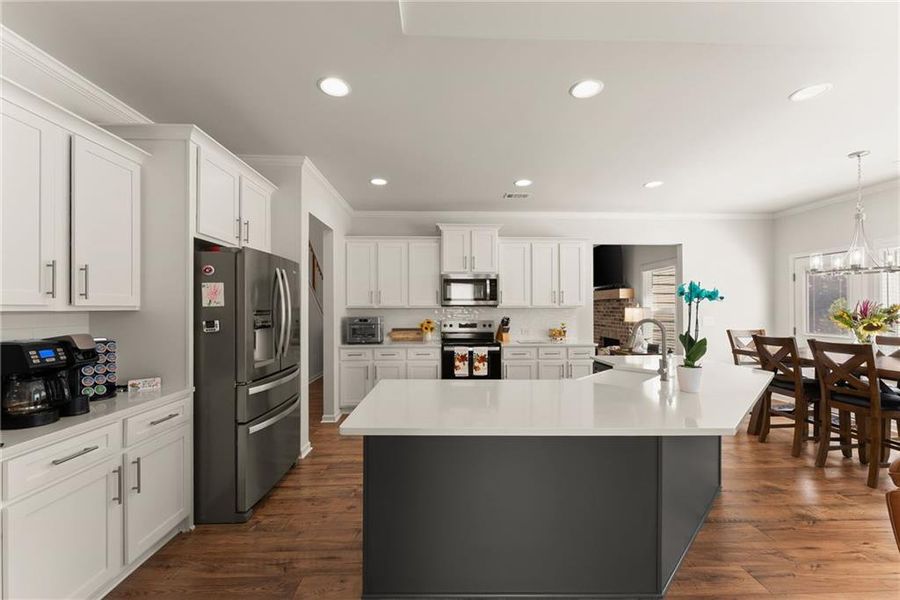 Furnished interior view inside a new home in , Dawsonville (Image 9).